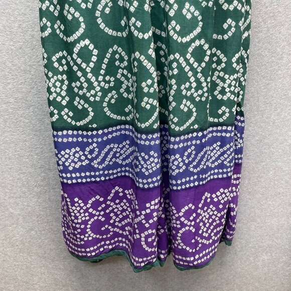 Newport News Wide Leg Jumpsuit Womens Plus 18 Boho Halter Top Open Back Green - Picture 4 of 12